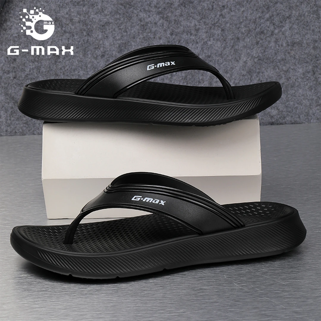 G-MXA 新款素面男防滑人字拖休闲胶粘网红耐磨户外夏季韩版厚底