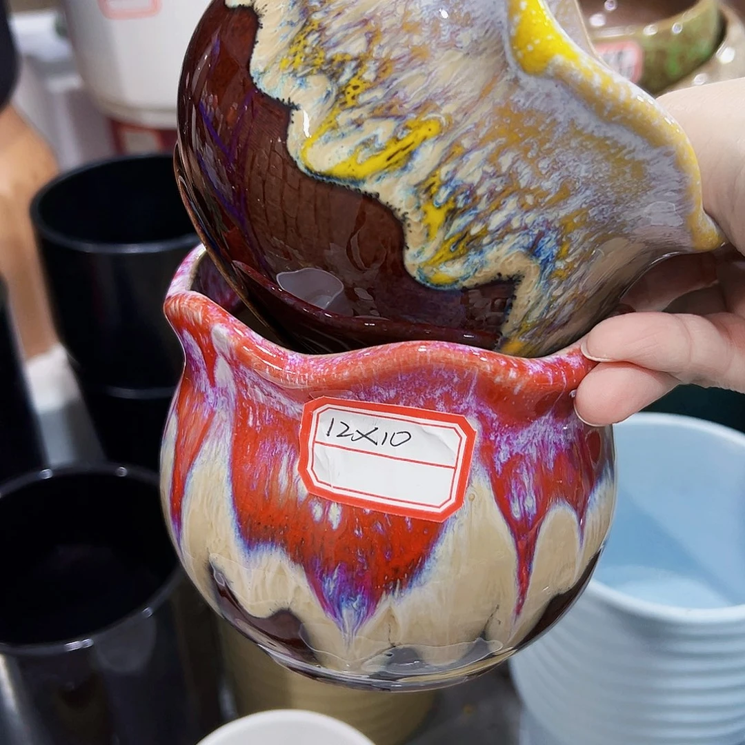 外贸尾单陶瓷花盆凑单10米包邮