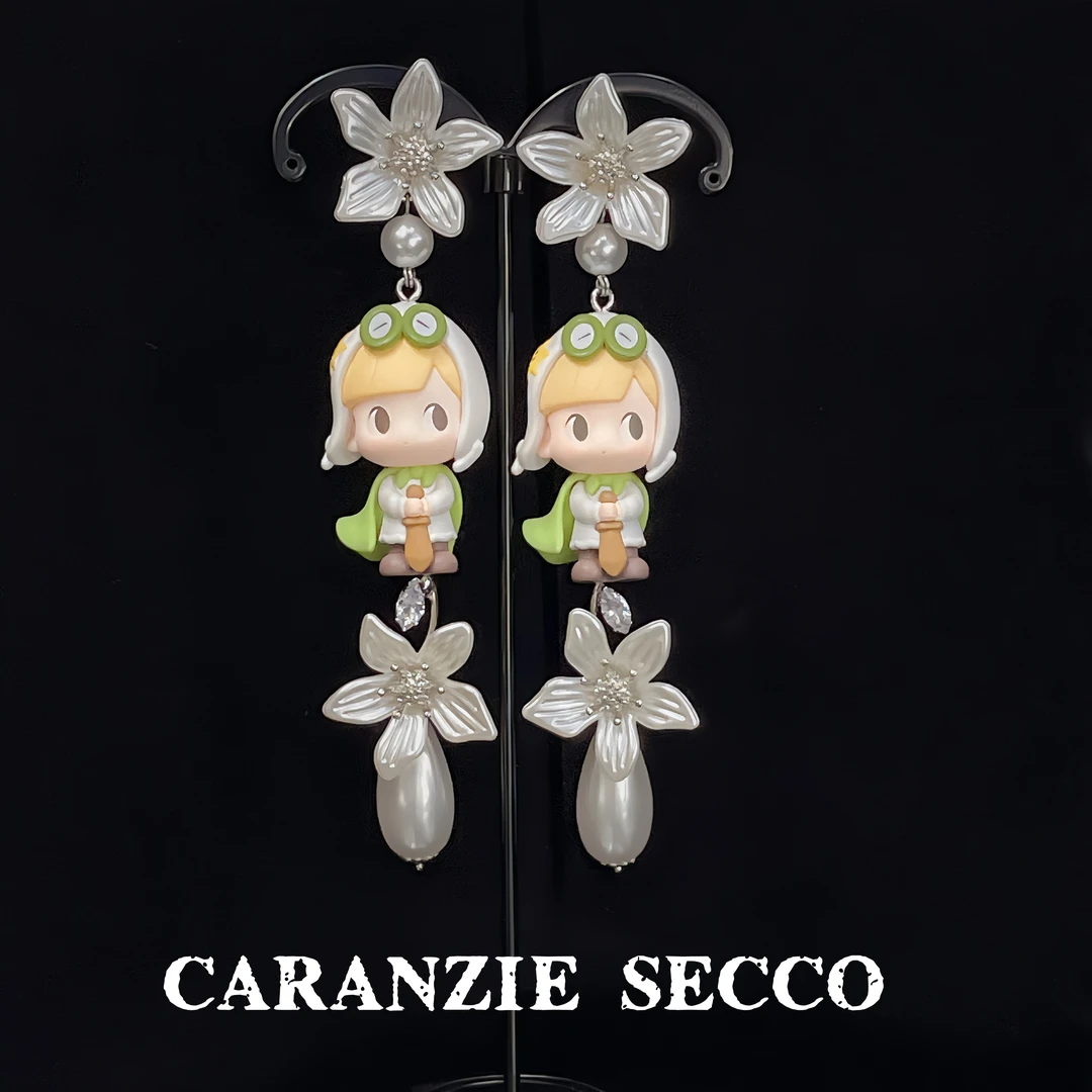 GSRANZIE SECCO 非金属树脂耳饰 【3082】原创设计小众手工手办耳环