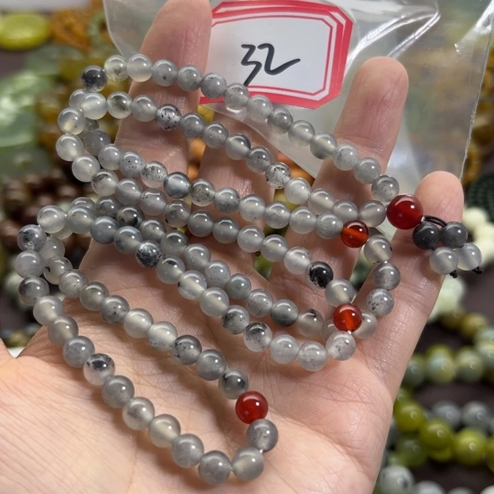 蛇纹石玉未镶嵌手链