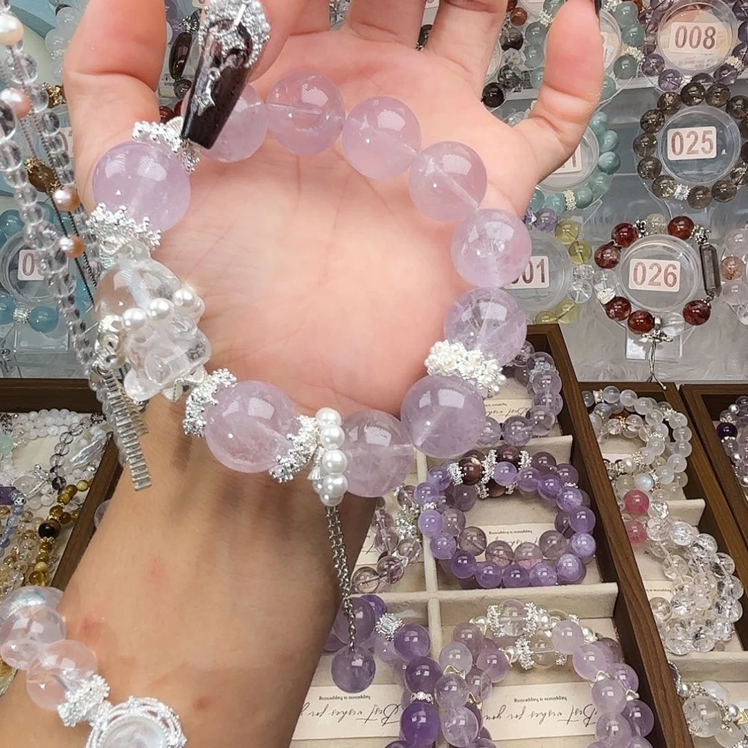 水晶银S925镶嵌手链