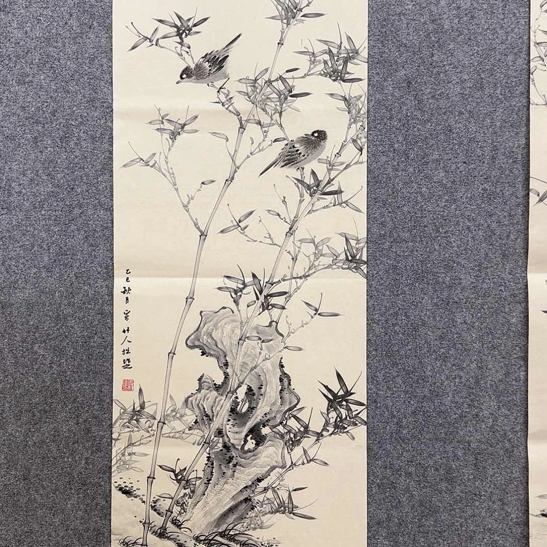 国画写竹人老师手绘作品