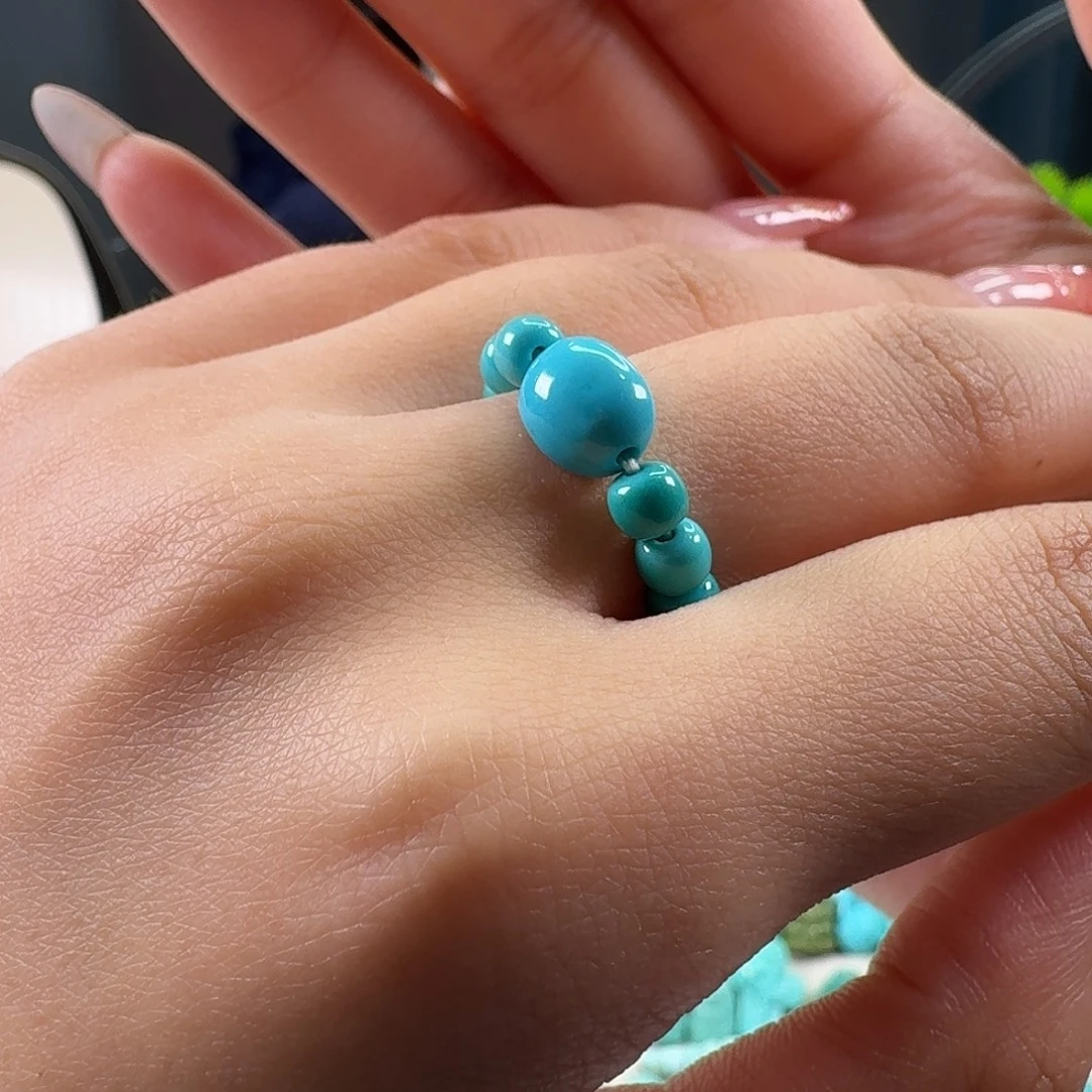 绿松石未镶嵌吊坠(不含链)高货戒指