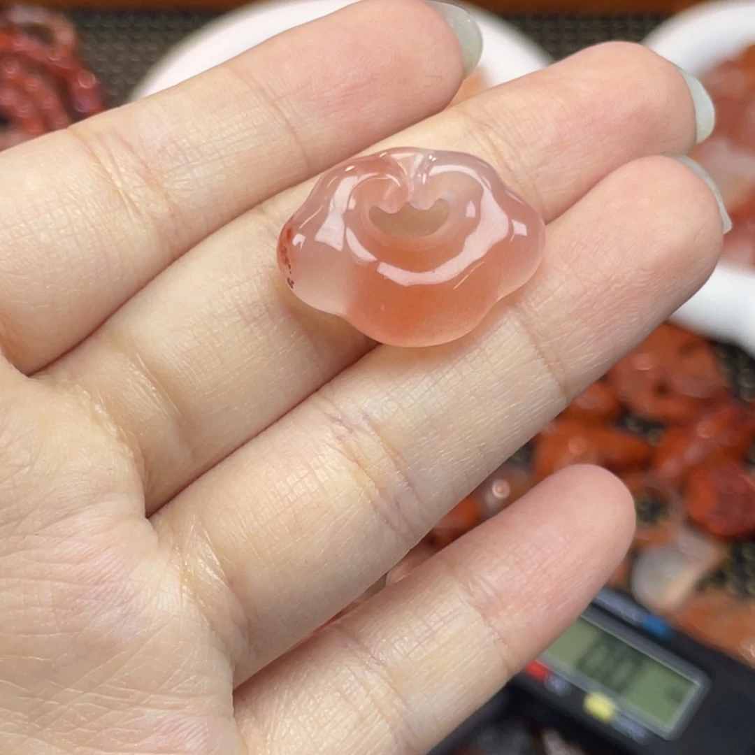 南红玛瑙未镶嵌配饰如意