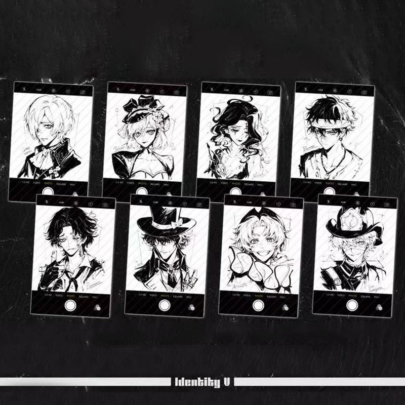 【黑白pa系列】第五人格同人周边透卡卡牌