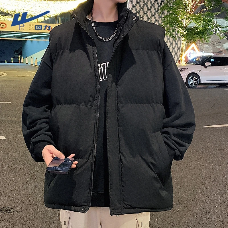 回力秋冬季港风韩版棉马甲男女秋季无袖棉服痞帅保暖背心外套马夹