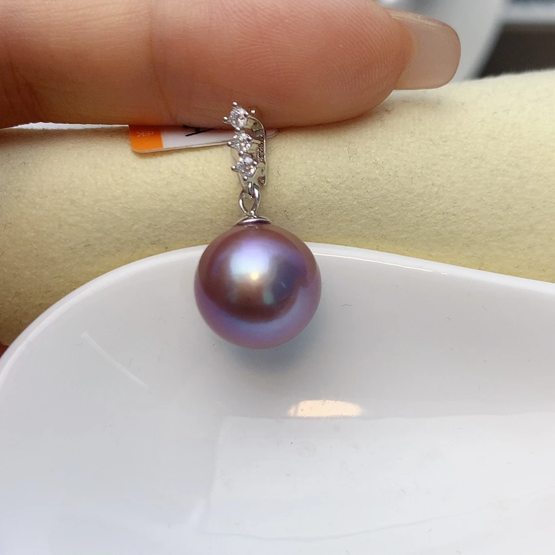 淡水珍珠颈饰银S925镶嵌W28