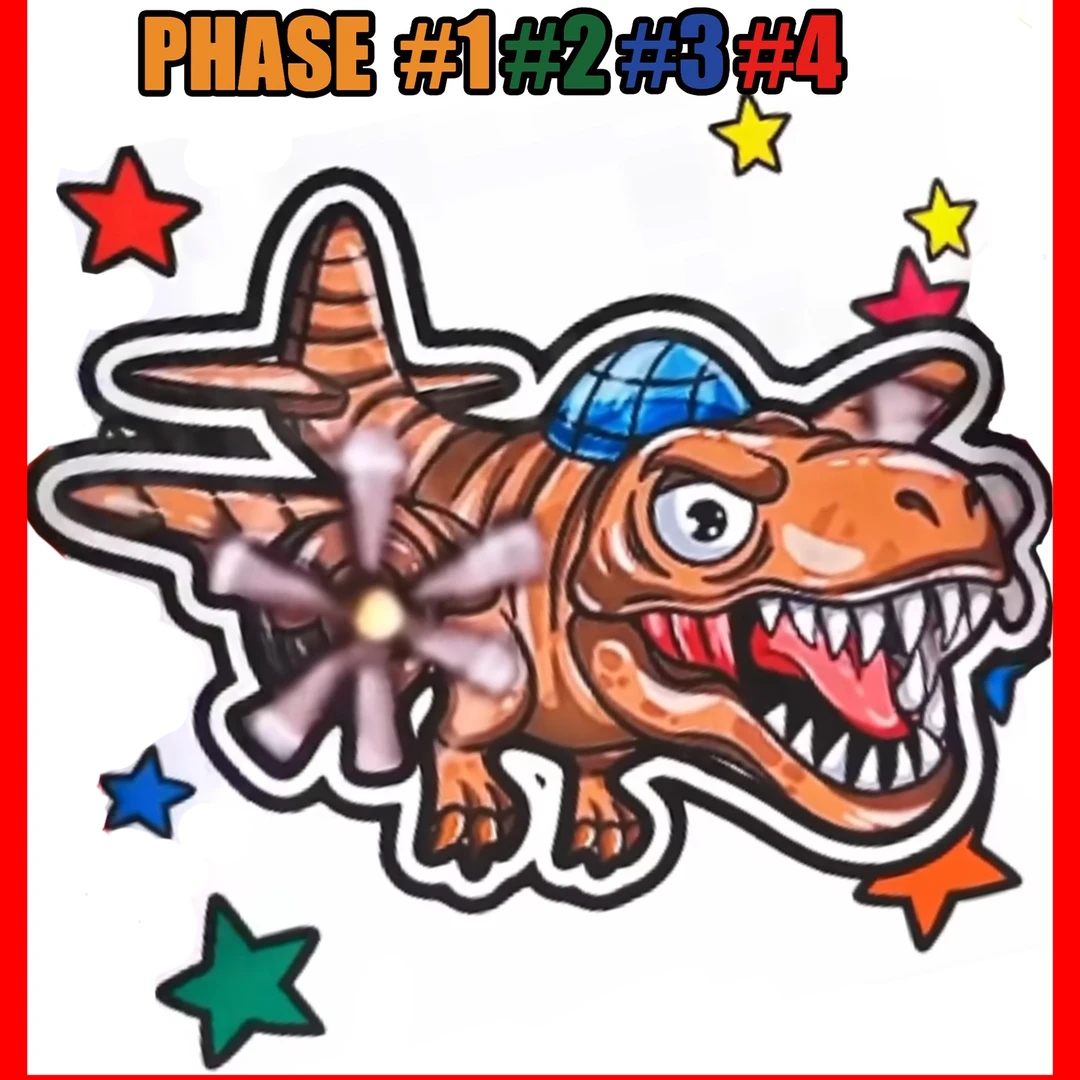 AI山海经模组鳄鱼轰炸机盲袋儿童玩具益智专注力手工盲袋材料包