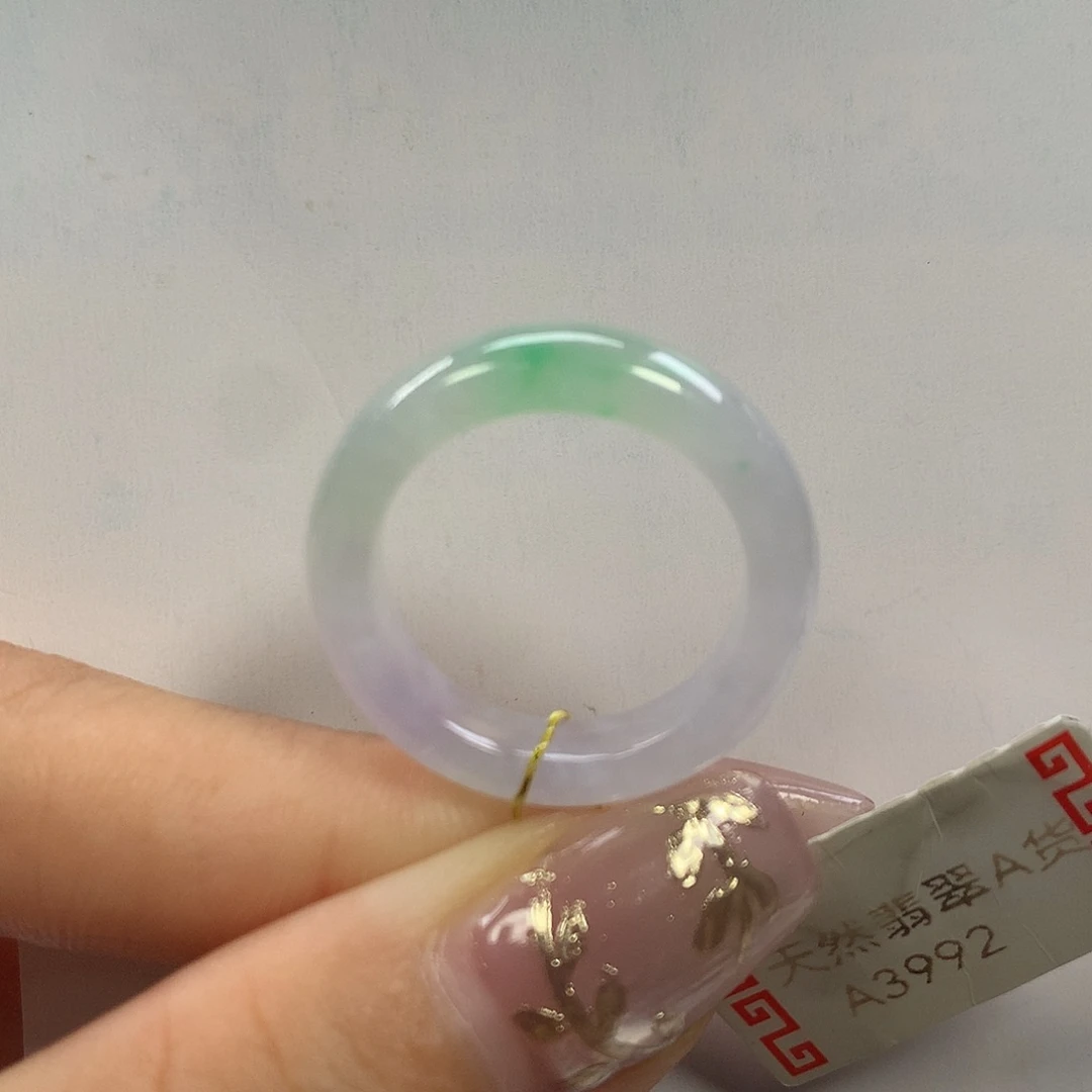 翡翠未镶嵌戒指15圈口