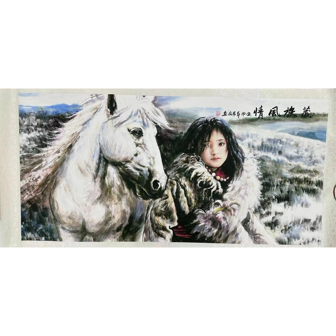 165*72（西藏风情） 办公室客厅茶室 高清数字微喷 精品软装挂画