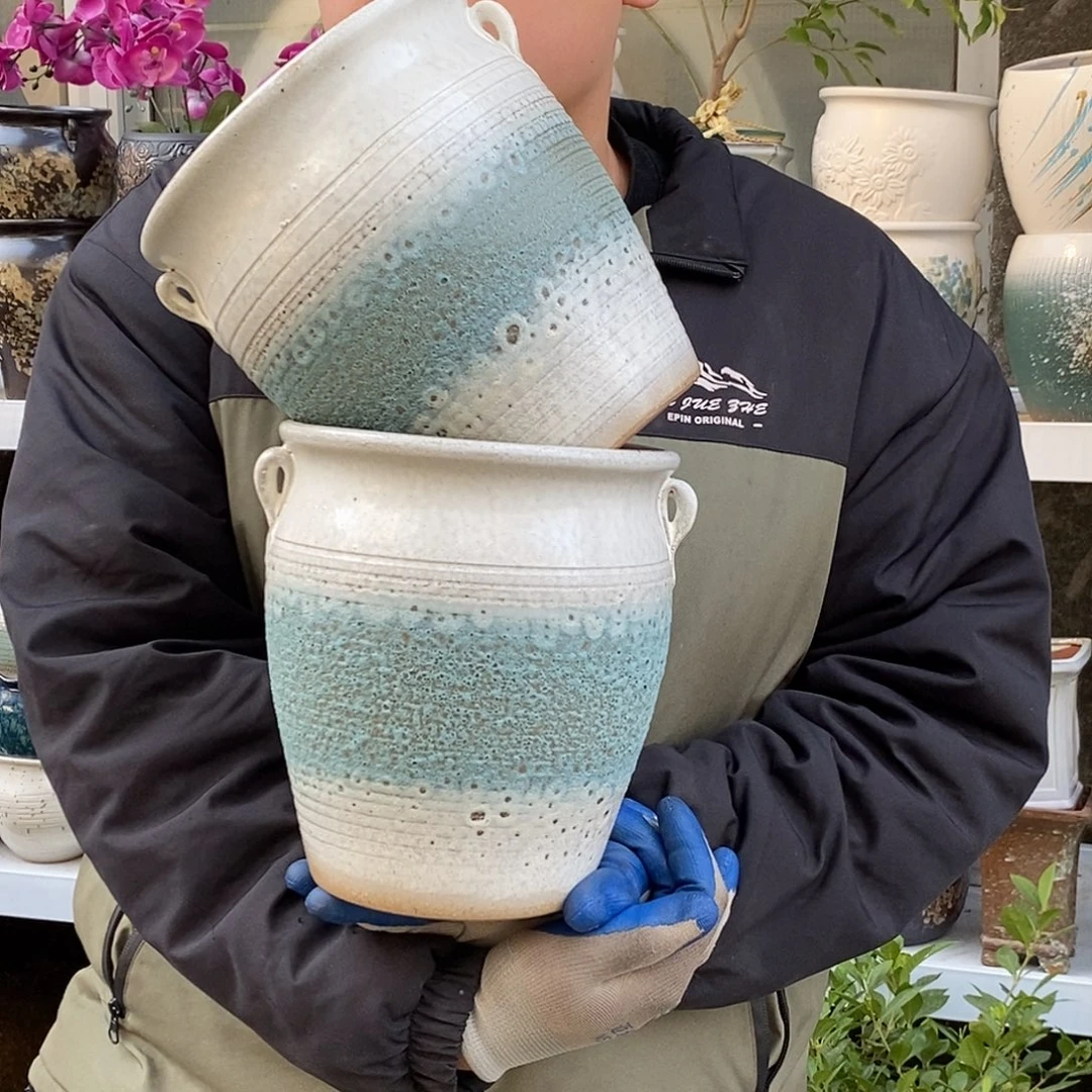 紫砂花盆口18高22福利