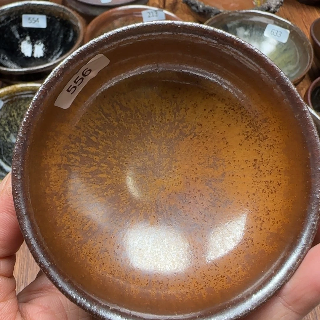 柴烧建盏杯盏茶杯556