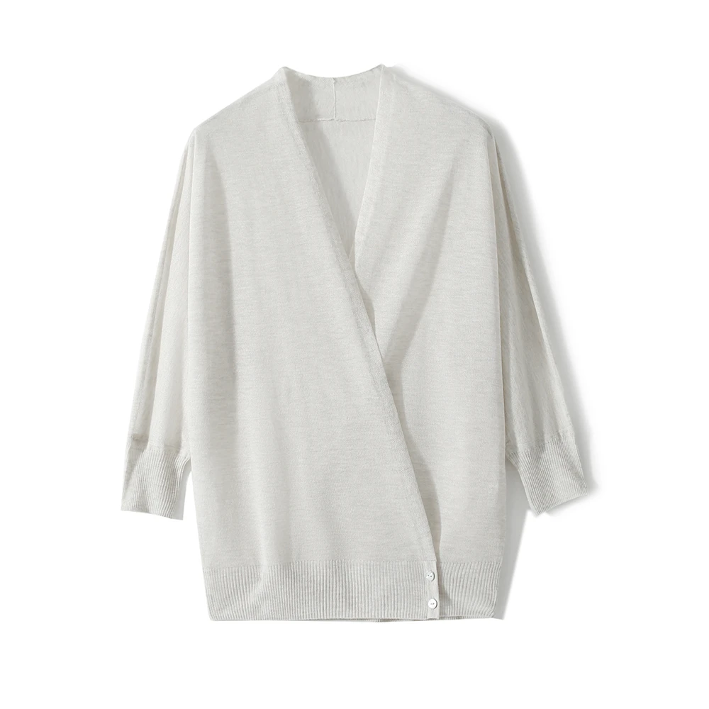 【九月木兮】吊带裙伴侣冰川灰法式叠穿针织防晒罩衫S81715ZWDMG