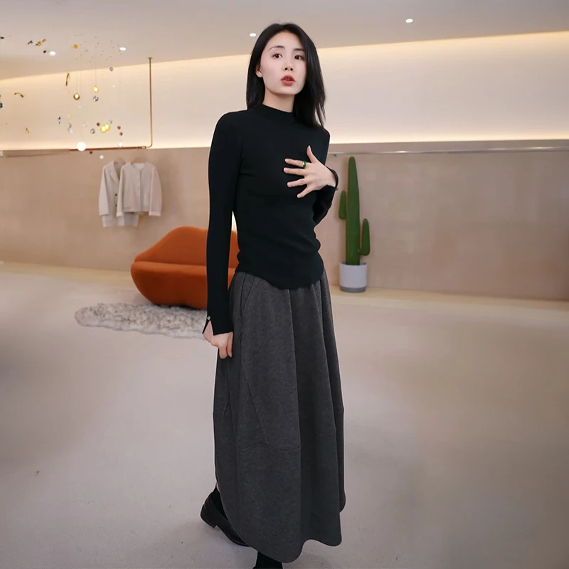 【温度曲线】Mayya Plus麦芽定制气质显瘦流光风针织上衣32546092