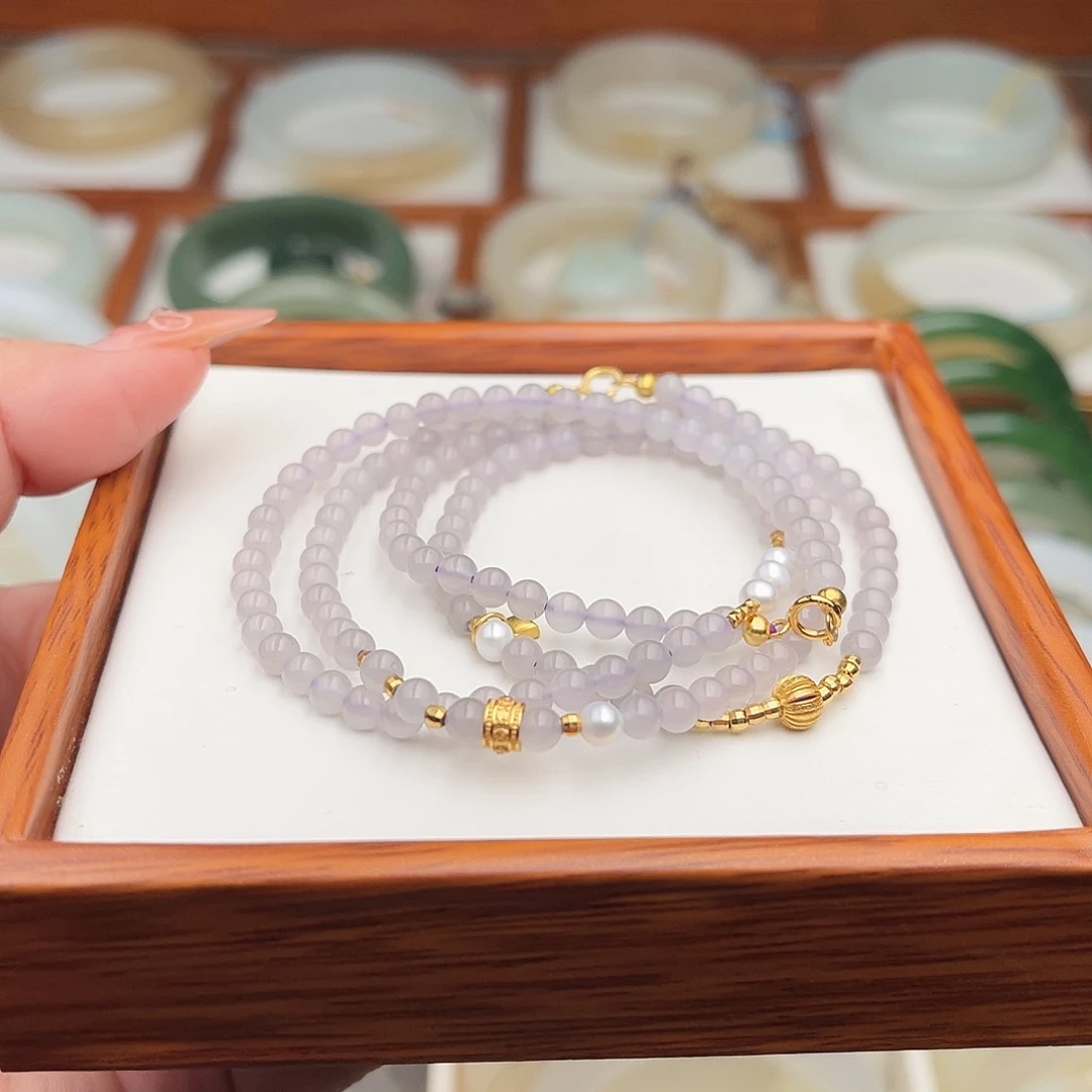 和田玉未镶嵌手串4mm