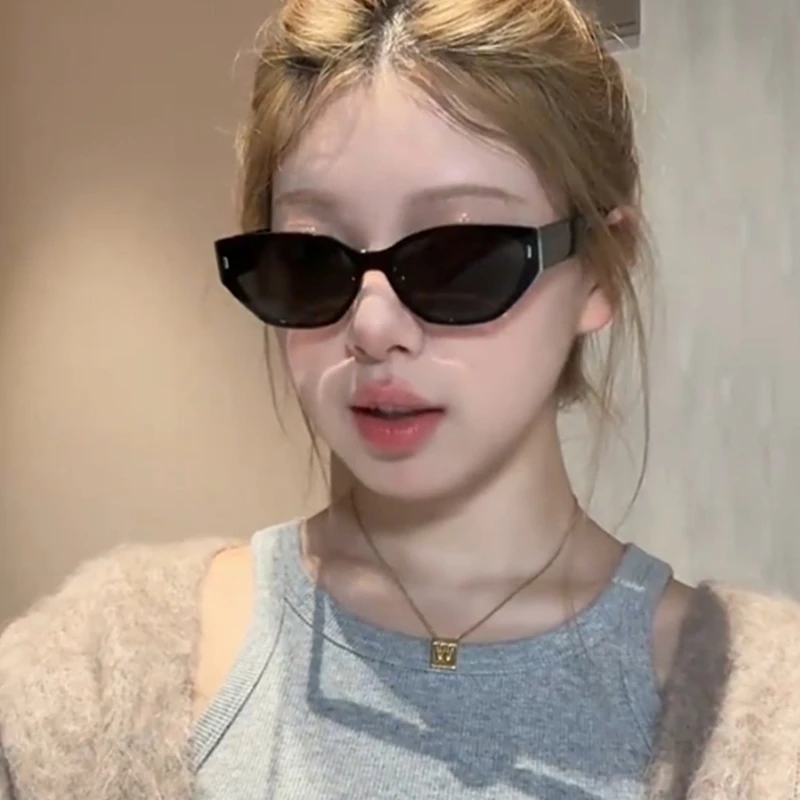 高级感欧美复古猫眼墨镜女Y2K网红个性百搭防紫外线太阳眼镜新款