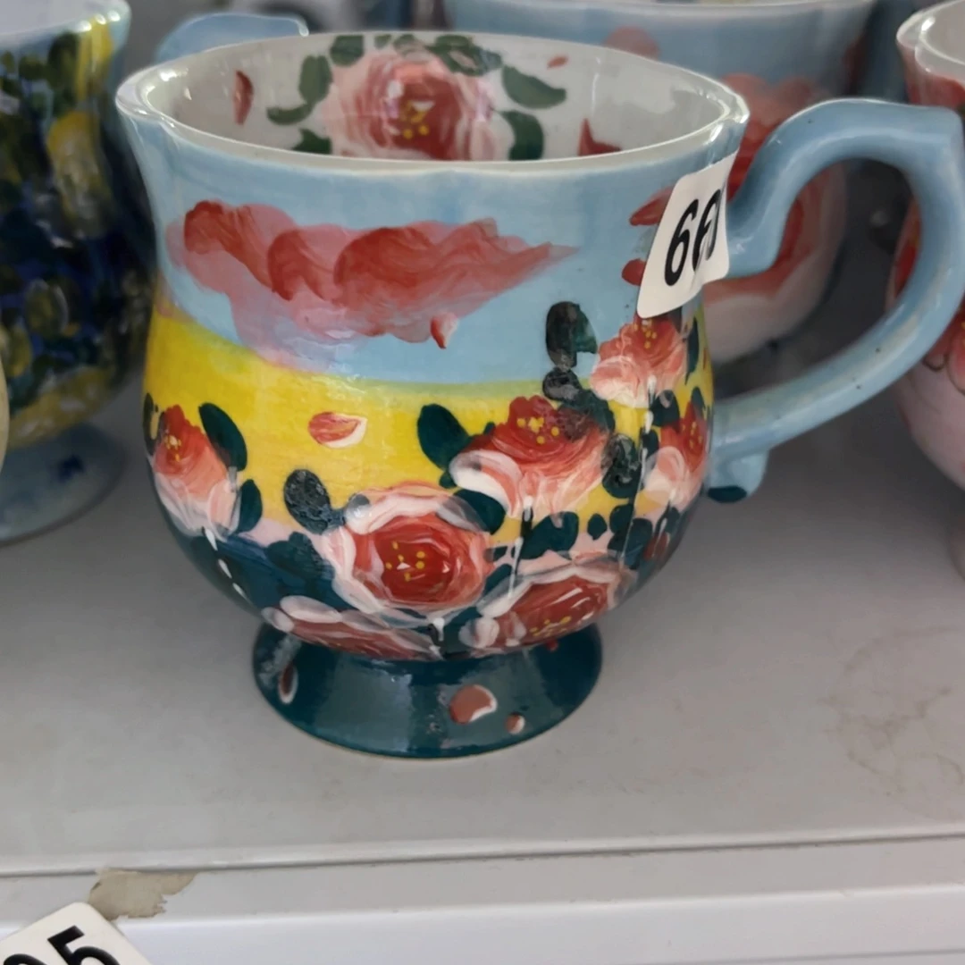 景德镇手绘高温釉下彩陶瓷茶具