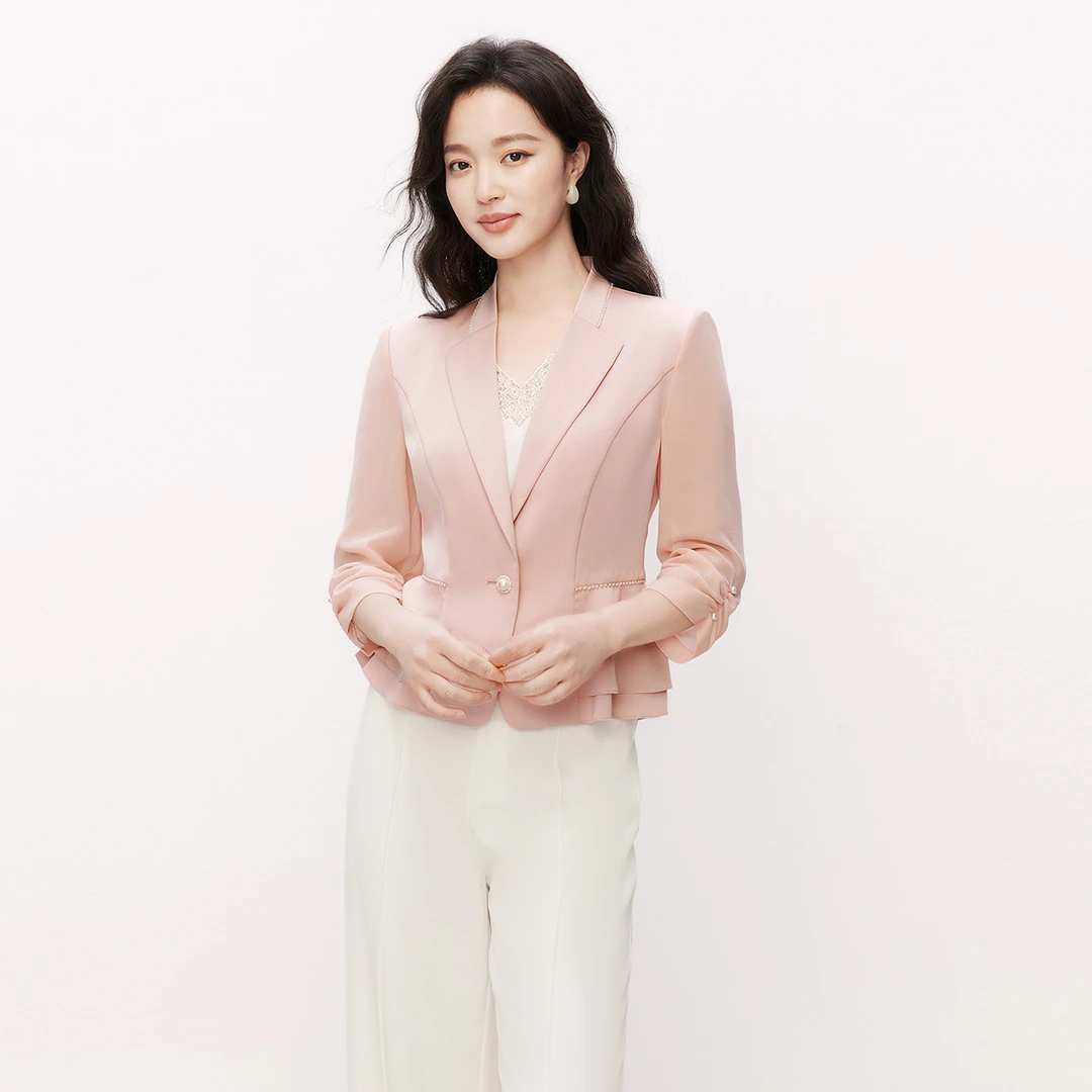 【羊羊专属】夏新款西装外套女时尚气质七分袖职业上衣KA02135/KA02