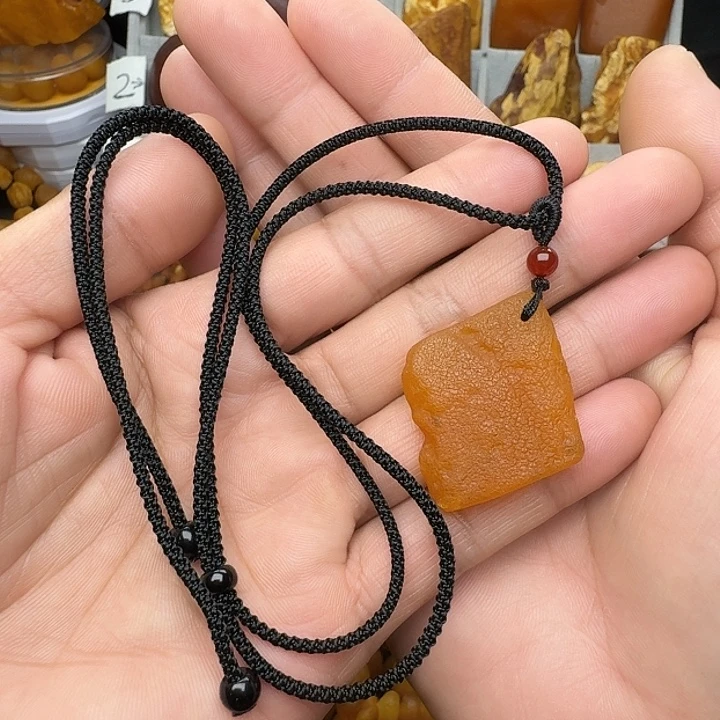 蜜蜡未镶嵌裸石天然蜜蜡吊坠