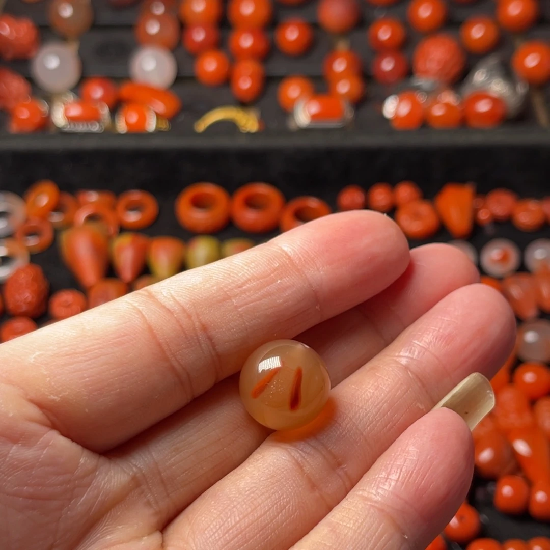 南红玛瑙未镶嵌单珠15