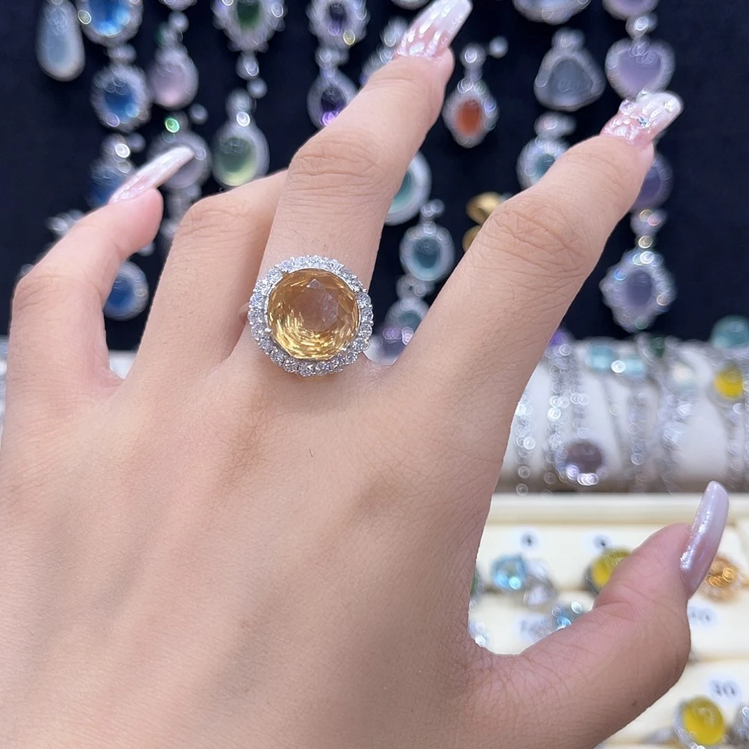 蛇纹石玉银S925镶嵌戒指發****版