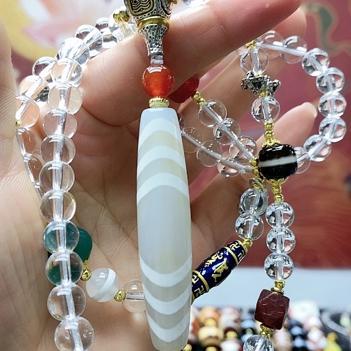 玛瑙/玉髓合金颈饰