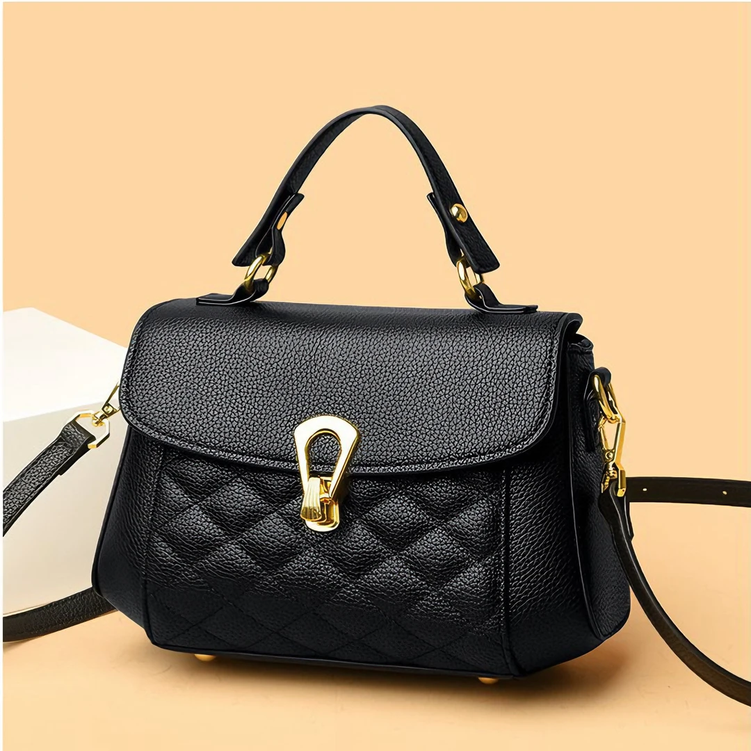 2025纯色贝壳包单肩包做旧斜挎包小包包简约妈妈包袋鼠韩版单肩