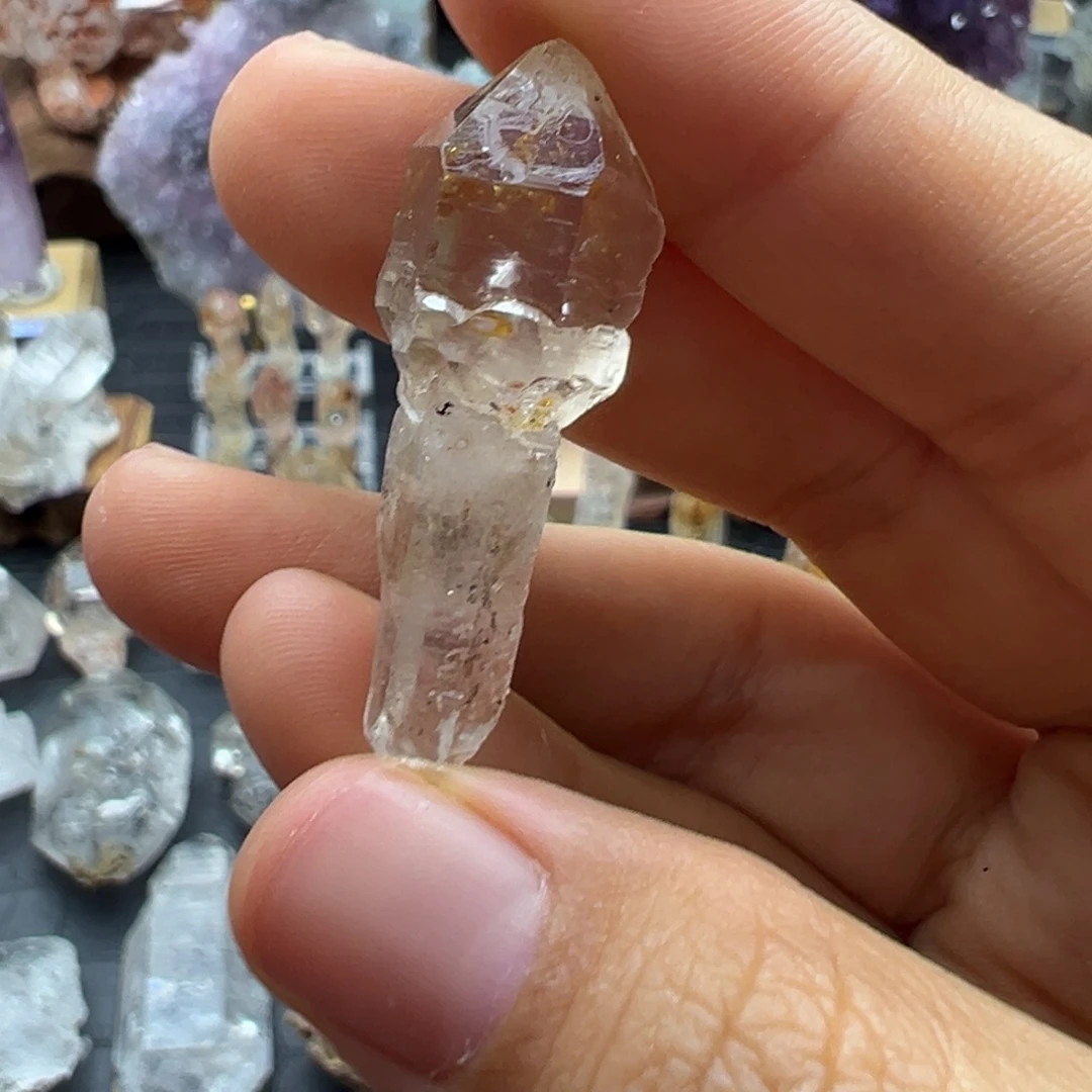 过***错石材红泥权杖精品