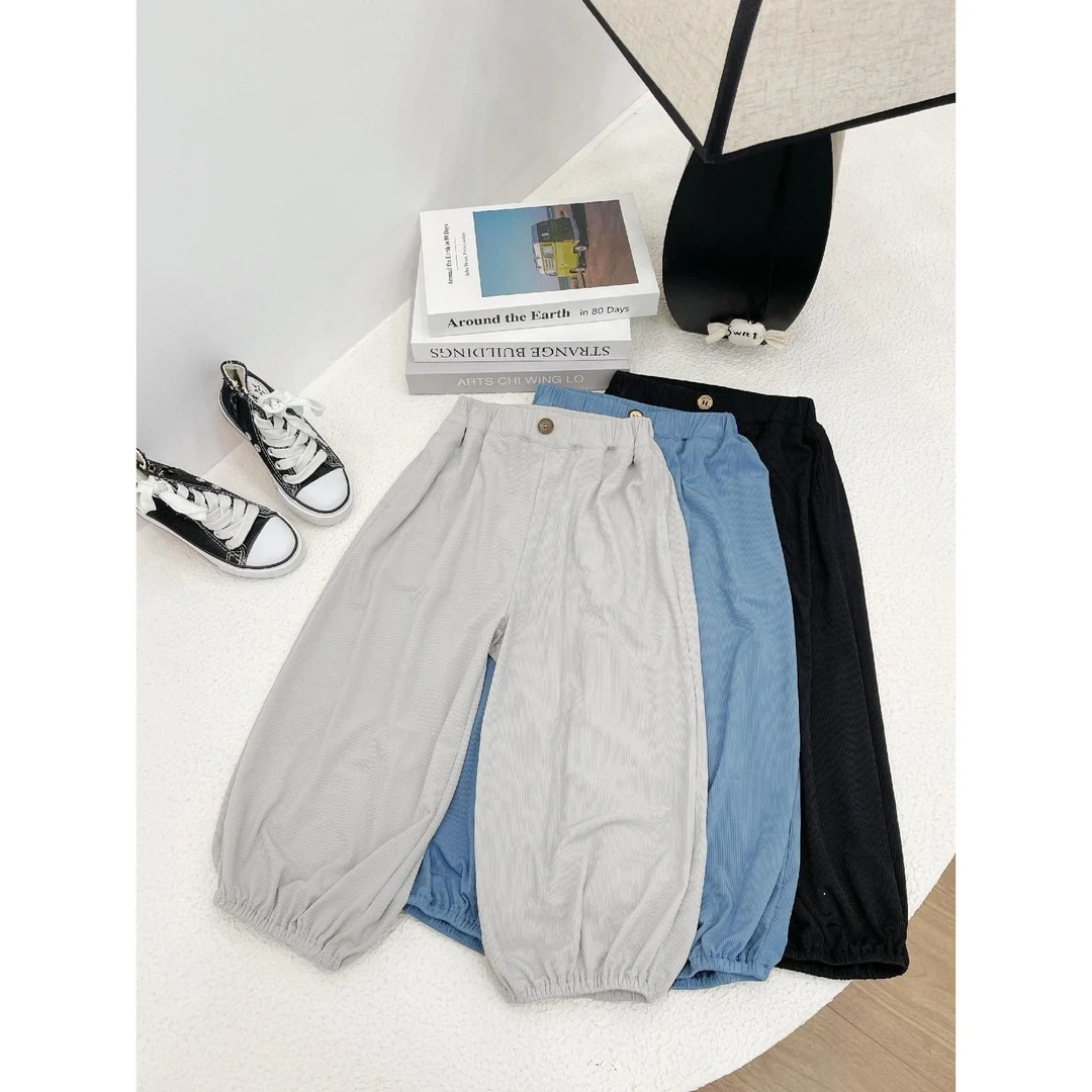 中性休闲风夏季长裤休闲裤灯笼裤夏装K1C991-7九分运动裤