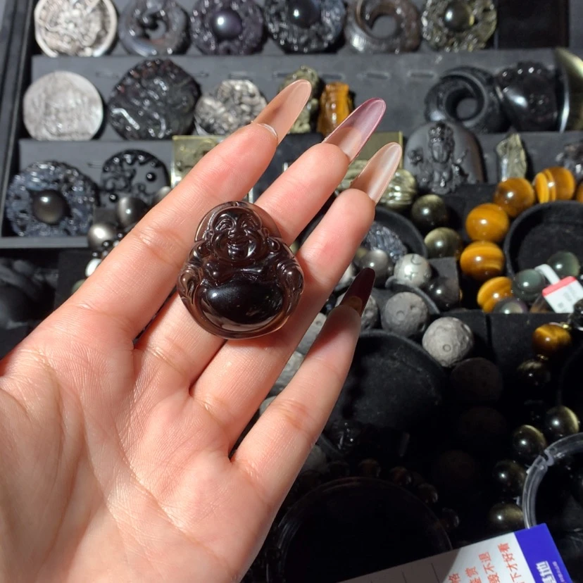 【闪购商品】黑曜岩颈饰未镶嵌刘*贵