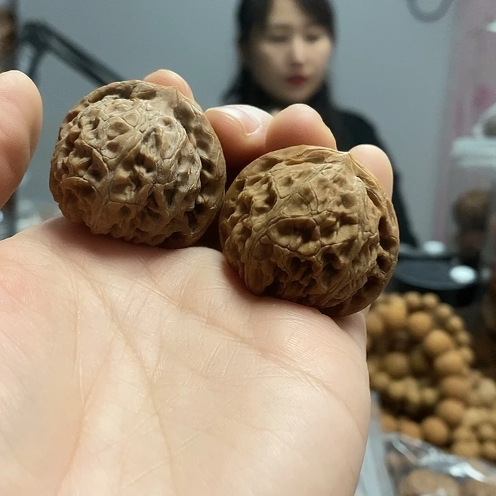 文玩核桃把件37宫灯有修