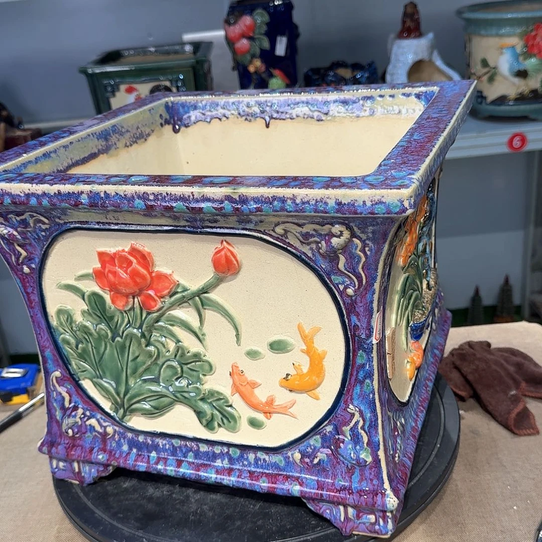 大***界精品石湾花盆高端