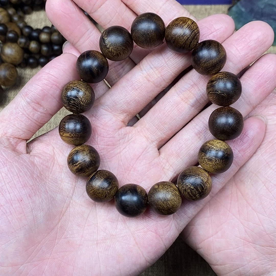 沉香手串用****0越南芽庄白棋楠