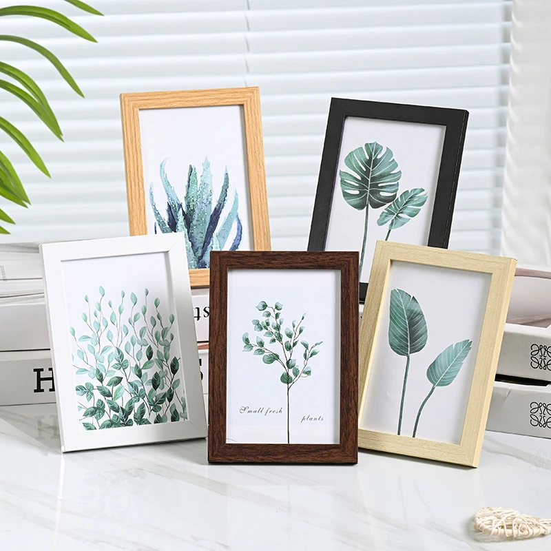 宝宝成长纪念相框照片婚房摆台防尘木质简约挂墙5寸6寸7寸8寸10寸