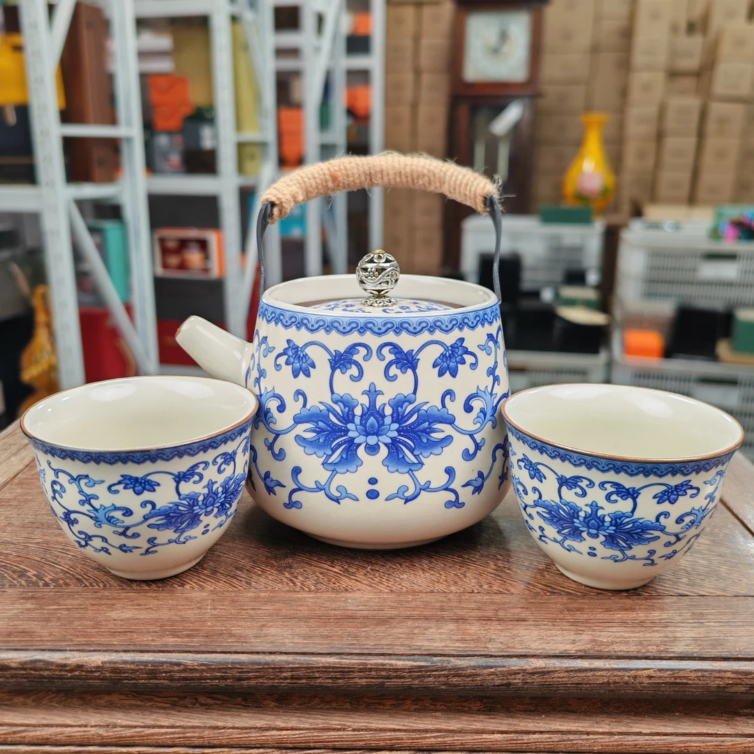 【闪购商品】缠枝莲提梁壶@@ZH1508