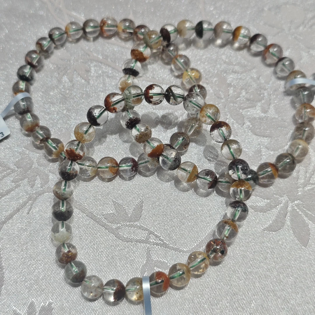 【书记甄选】天然四季幽灵单圈手链 多样性发一件 约6mm XL2813