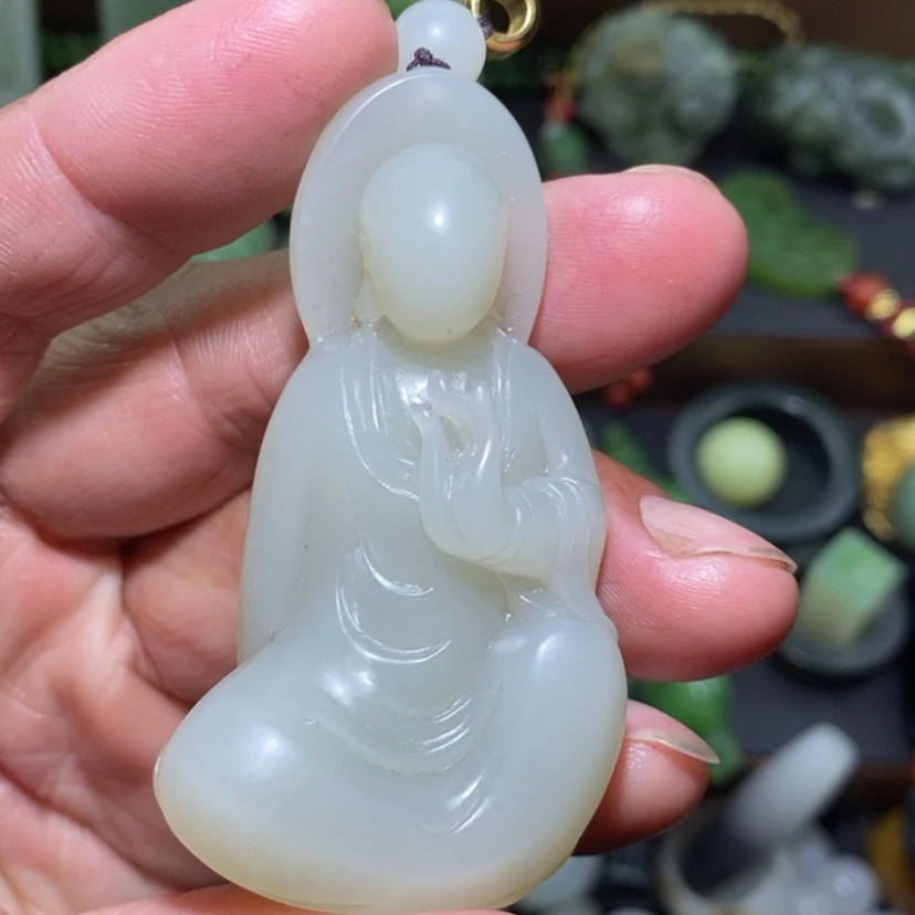 【闪购商品】和田玉挂件未镶嵌清*