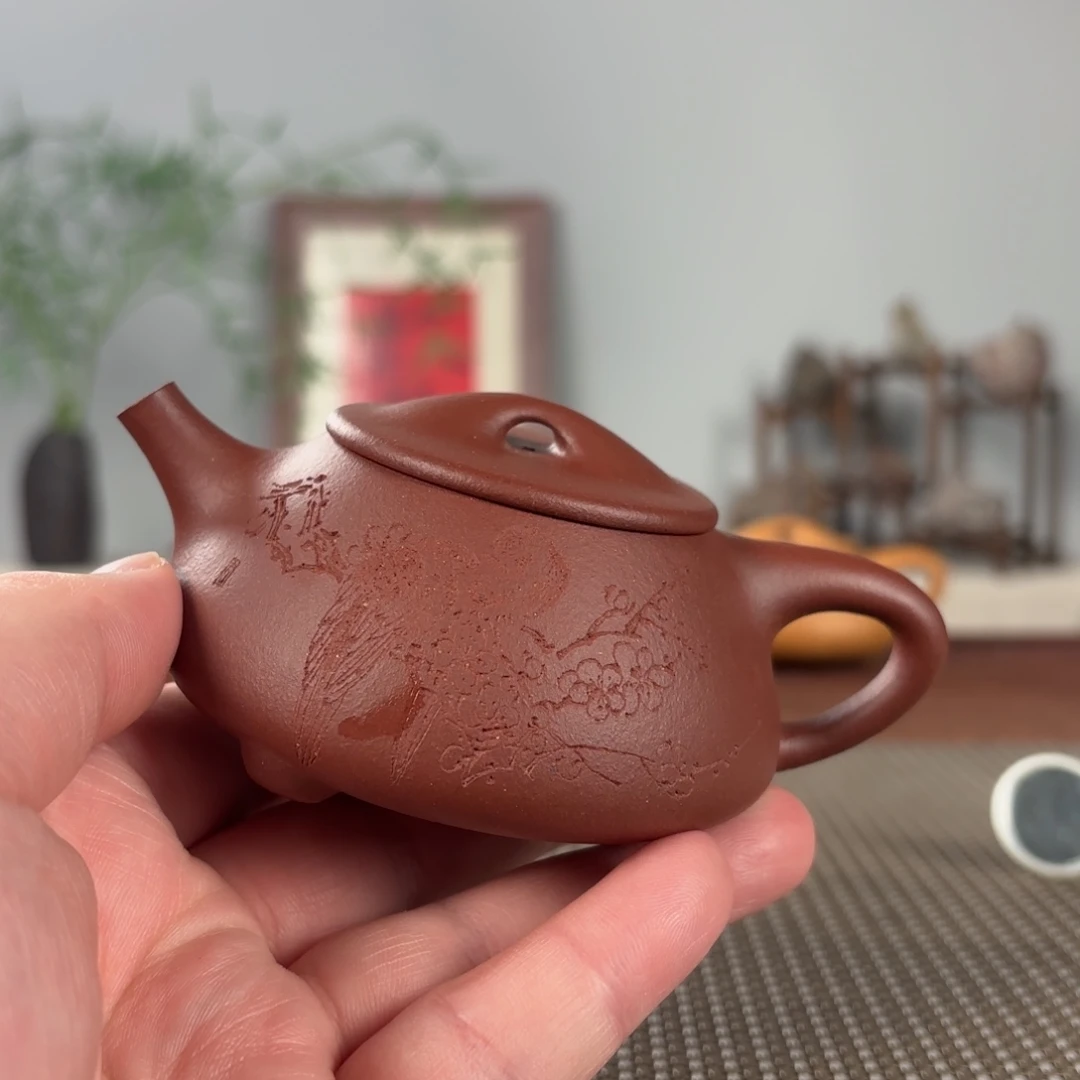 壶***见紫砂茶壶黄龙山原矿紫砂壶