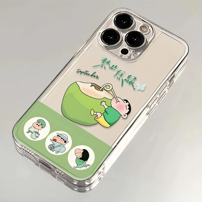 禁止焦虑小新适用iPhone16/13苹果手机壳14透明华为vivoppo小米15