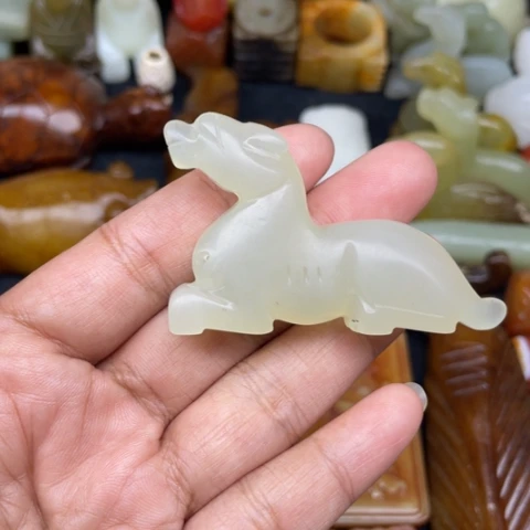蛇纹石玉未镶嵌颈饰36