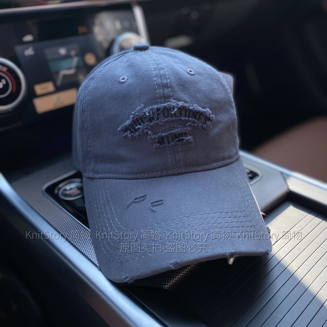 美式hiphop棒球帽子时尚男女同款洋气穿搭单品鸭舌帽子宽檐脸小