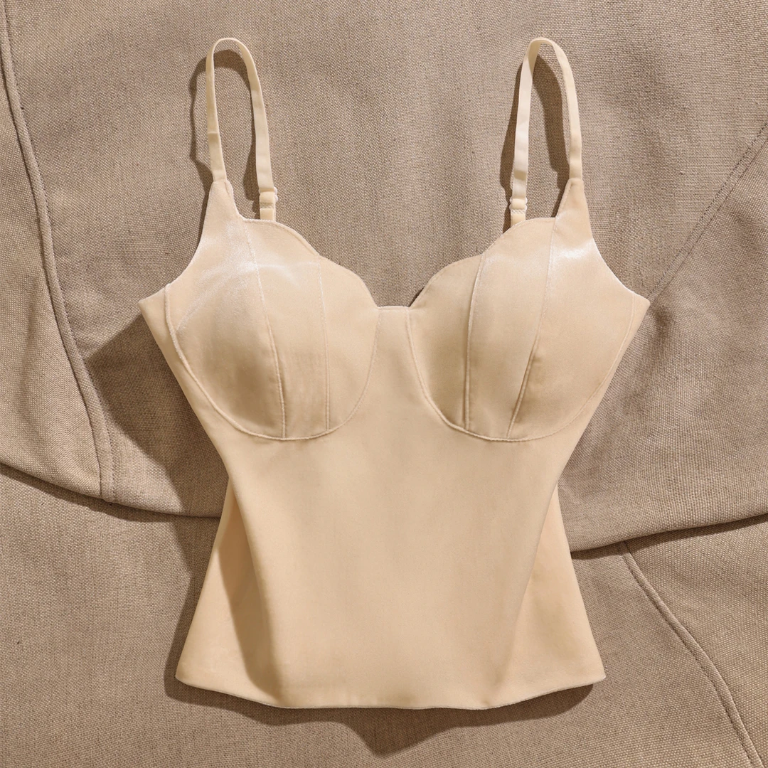 2025年新款纯欲风百搭修身显瘦气质时尚小吊带背心女内搭外穿上衣