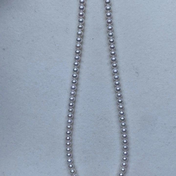 淡水珍珠颈饰银S925镶嵌4-5m m