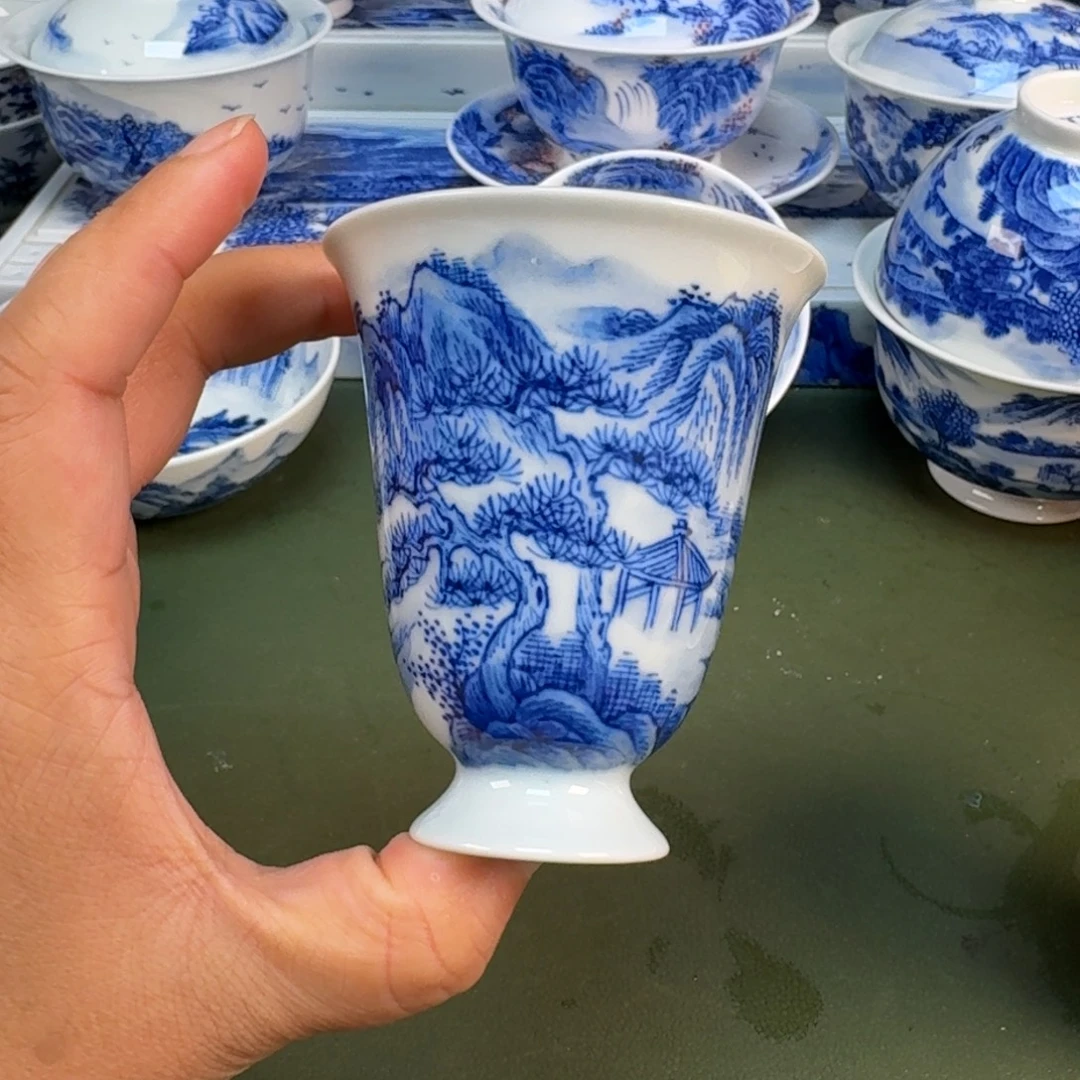 景德镇纯手绘茶具圆圆257
