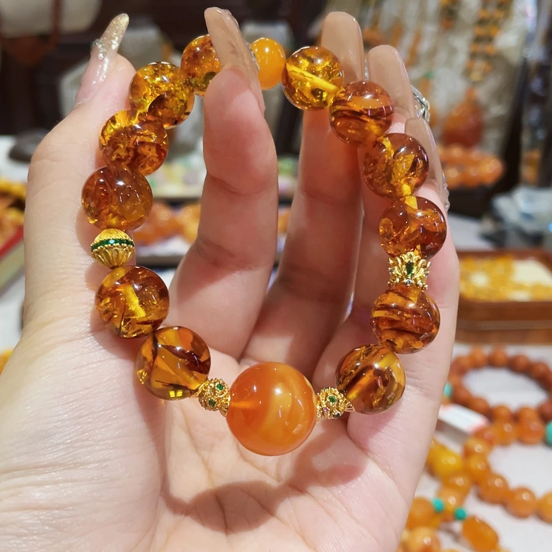 蜜蜡未镶嵌手链手串