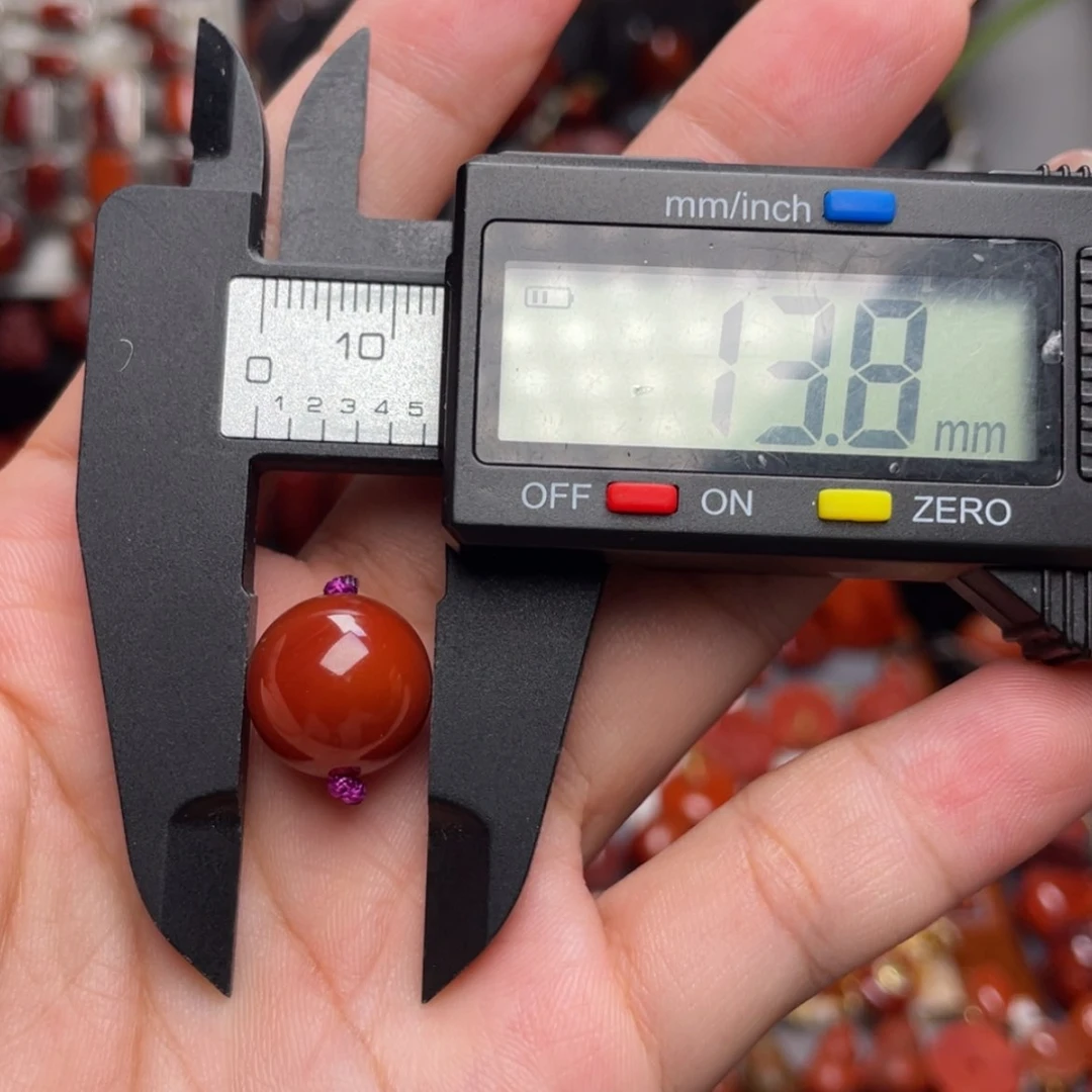 【闪购商品】未镶嵌圆珠13mm南红玛瑙一***面