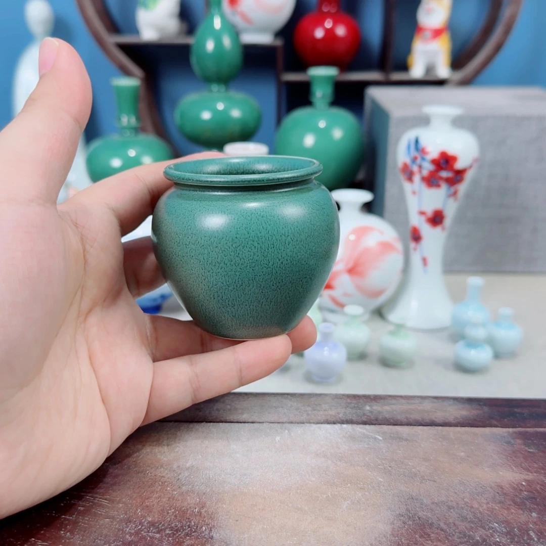 陶瓷手工小花器摆件