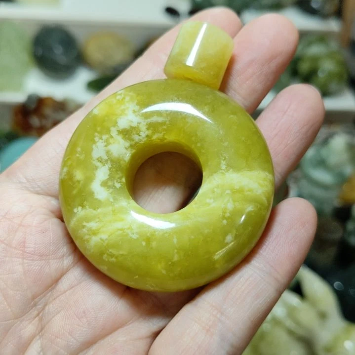 岫玉平安扣未镶嵌