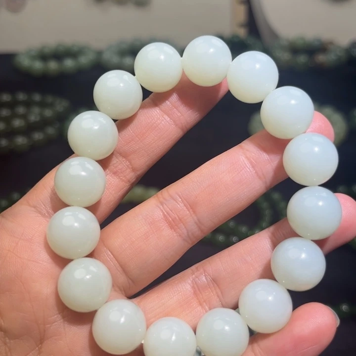 和田玉未镶嵌手链卡14