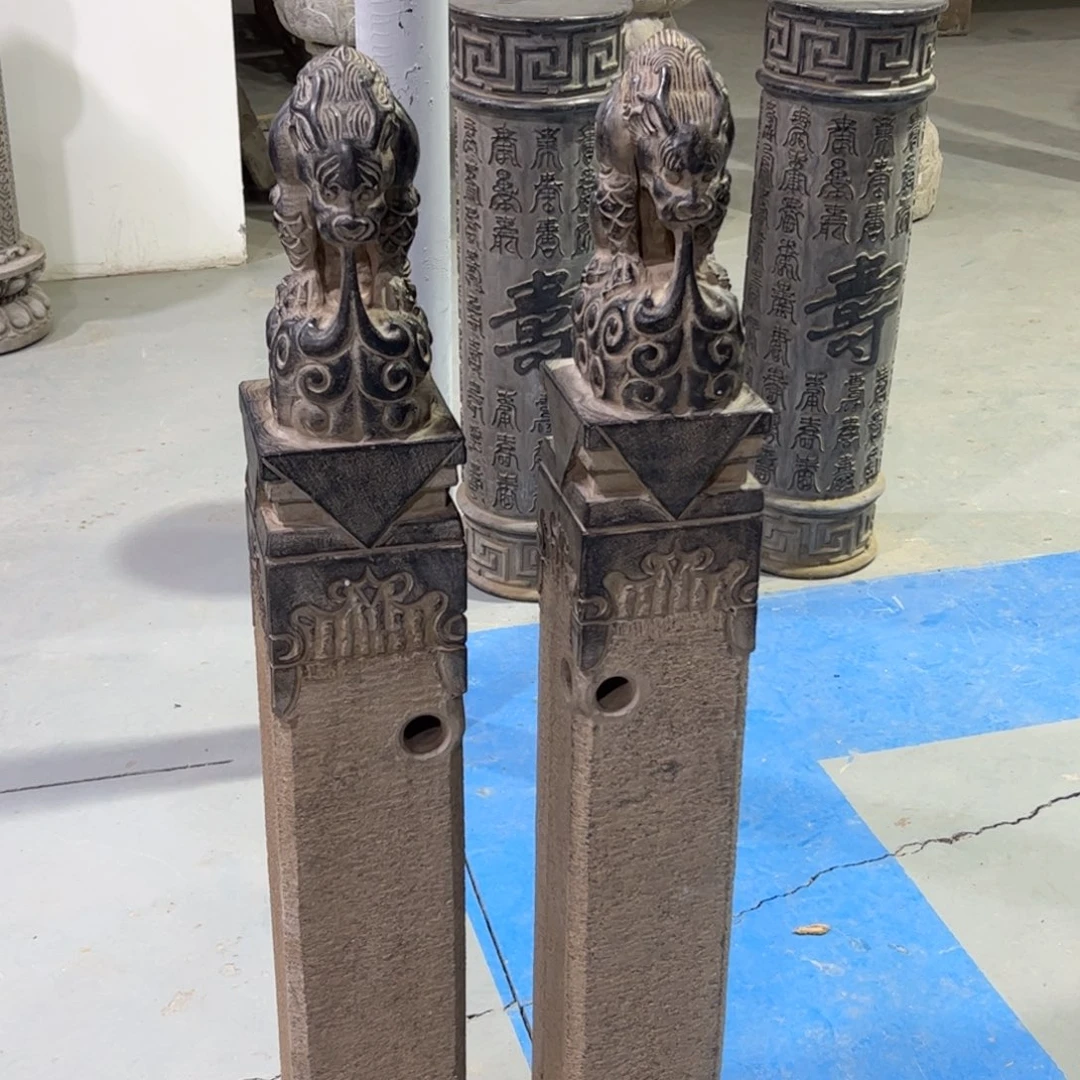 拴马桩黑青石不包邮